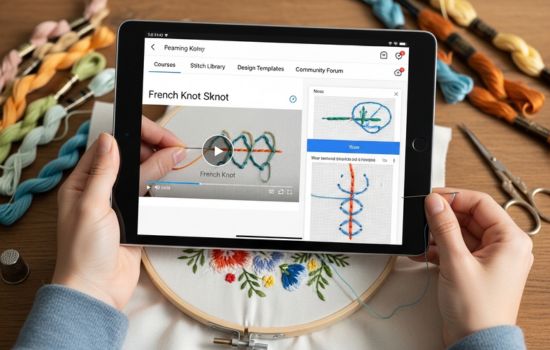 Learn Embroidery on Your Phone with This App